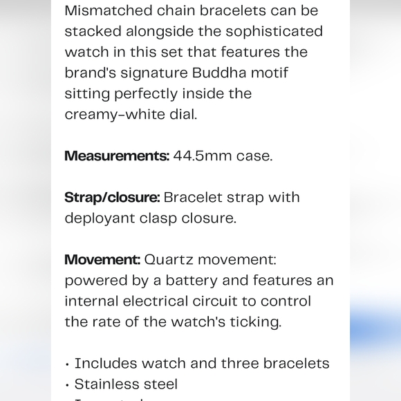 True Religion Buddha Guitsr Chronohraph Watch & Bracelet Collection - Picture 3 of 6